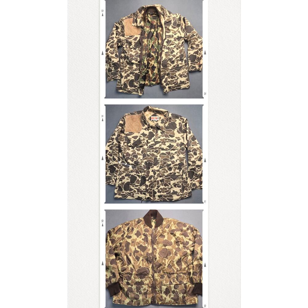 Vtg Winchester Large Mens- 2 In 1 Duck Woodlands Camo Removable Insulated Jacket